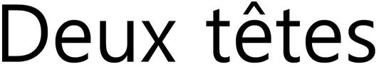 Trademark Logo DEUX TÊTES