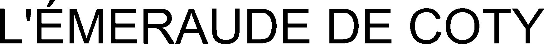 Trademark Logo L'ÃMERAUDE DE COTY