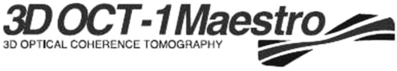 Trademark Logo 3D OCT-1MAESTRO 3D OPTICAL COHERENCE TOMOGRAPHY