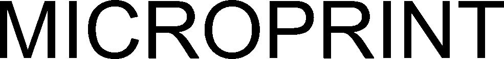 Trademark Logo MICROPRINT