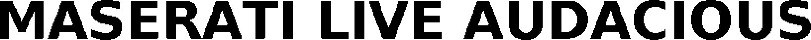 Trademark Logo MASERATI LIVE AUDACIOUS