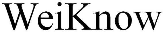 Trademark Logo WEIKNOW