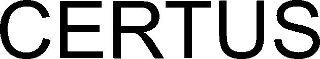 Trademark Logo CERTUS