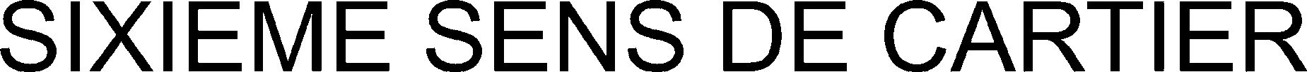 Trademark Logo SIXIEME SENS DE CARTIER