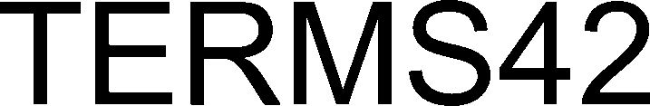 Trademark Logo TERMS42