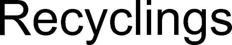 Trademark Logo RECYCLINGS