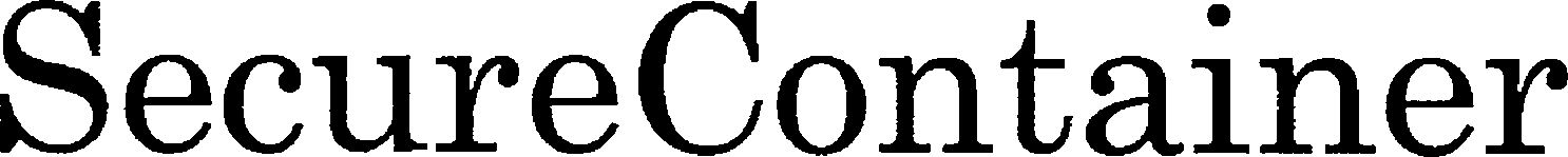 Trademark Logo SECURECONTAINER