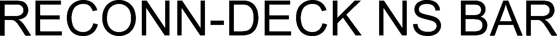 Trademark Logo RECONN-DECK NS BAR