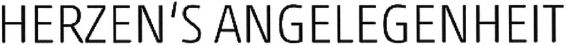 Trademark Logo HERZEN'S ANGELEGENHEIT