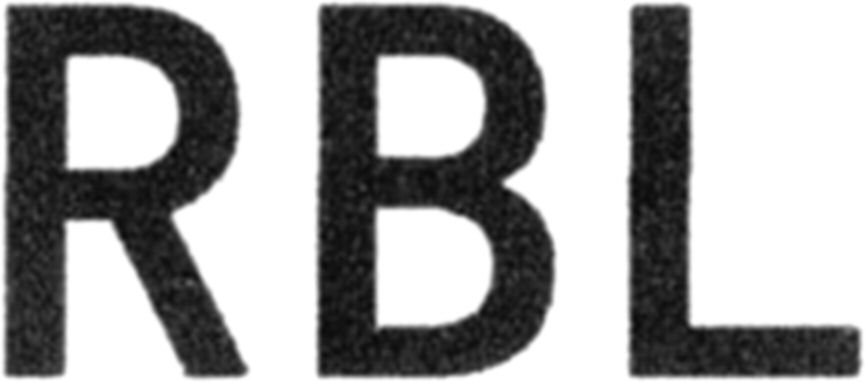 Trademark Logo RBL