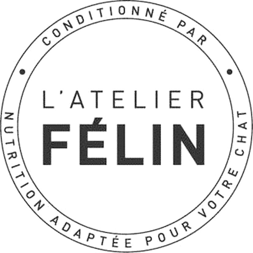 Trademark Logo CONDITIONNÃ PAR L'ATELIER FÃLIN NUTRITION ADAPTÃE POUR VOTRE CHAT