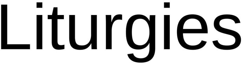 Trademark Logo LITURGIES