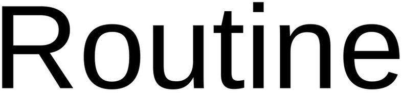 Trademark Logo ROUTINE