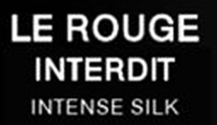 Trademark Logo LE ROUGE INTERDIT INTENSE SILK