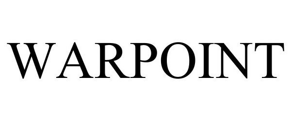 Trademark Logo WARPOINT