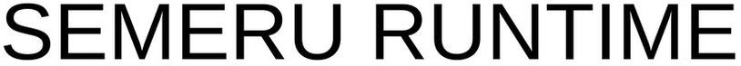 Trademark Logo SEMERU RUNTIME