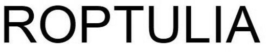 Trademark Logo ROPTULIA