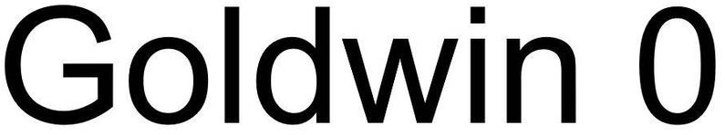 Trademark Logo GOLDWIN 0