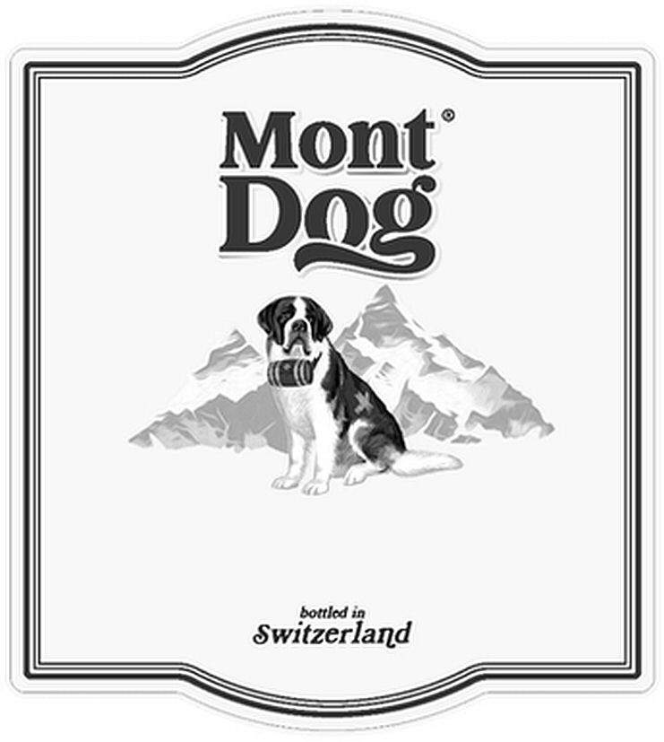  MONT DOG BOTTLED IN SWITZERLAND