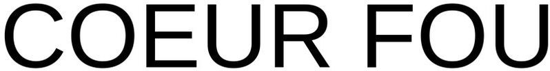Trademark Logo COEUR FOU
