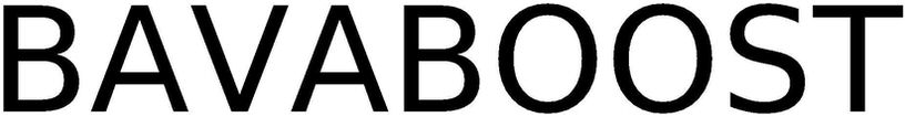 Trademark Logo BAVABOOST