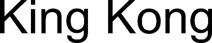 Trademark Logo KING KONG