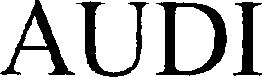 Trademark Logo AUDI