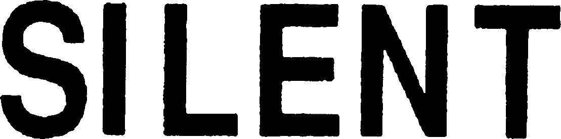 Trademark Logo SILENT