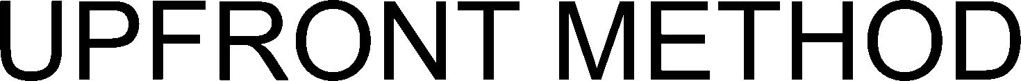 Trademark Logo UPFRONT METHOD