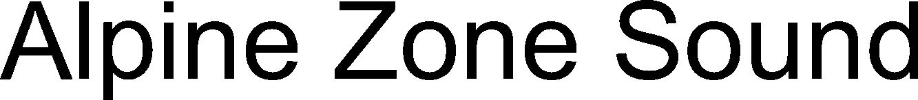 Trademark Logo ALPINE ZONE SOUND