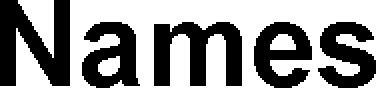 Trademark Logo NAMES