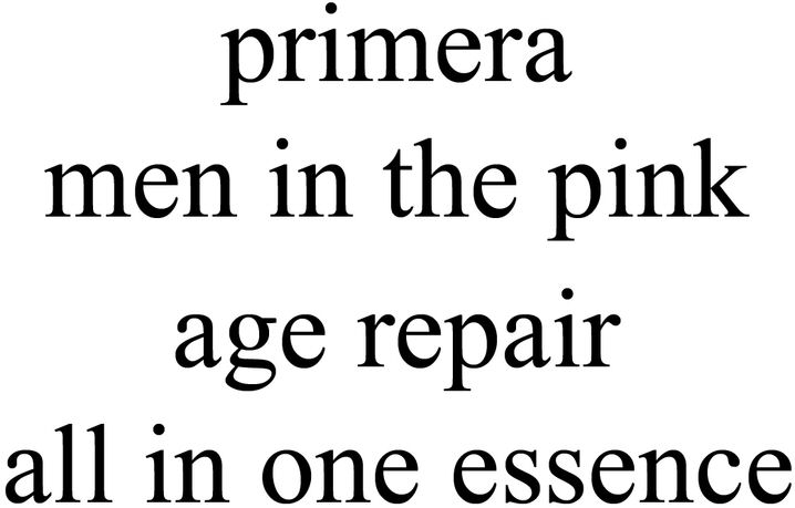 Trademark Logo PRIMERA MEN IN THE PINK AGE REPAIR ALL IN ONE ESSENCE