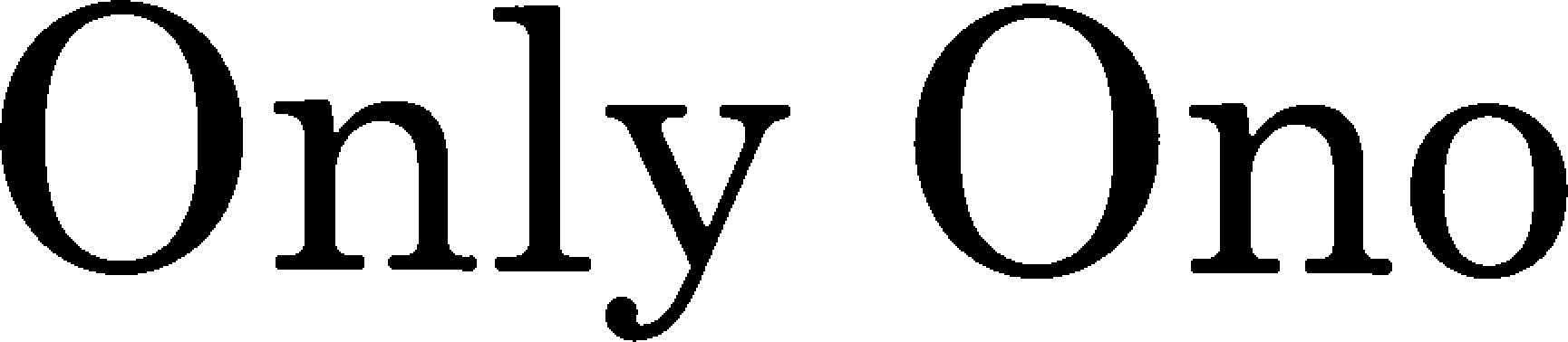 Trademark Logo ONLY ONO