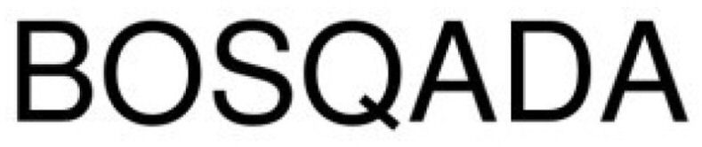 Trademark Logo BOSQADA