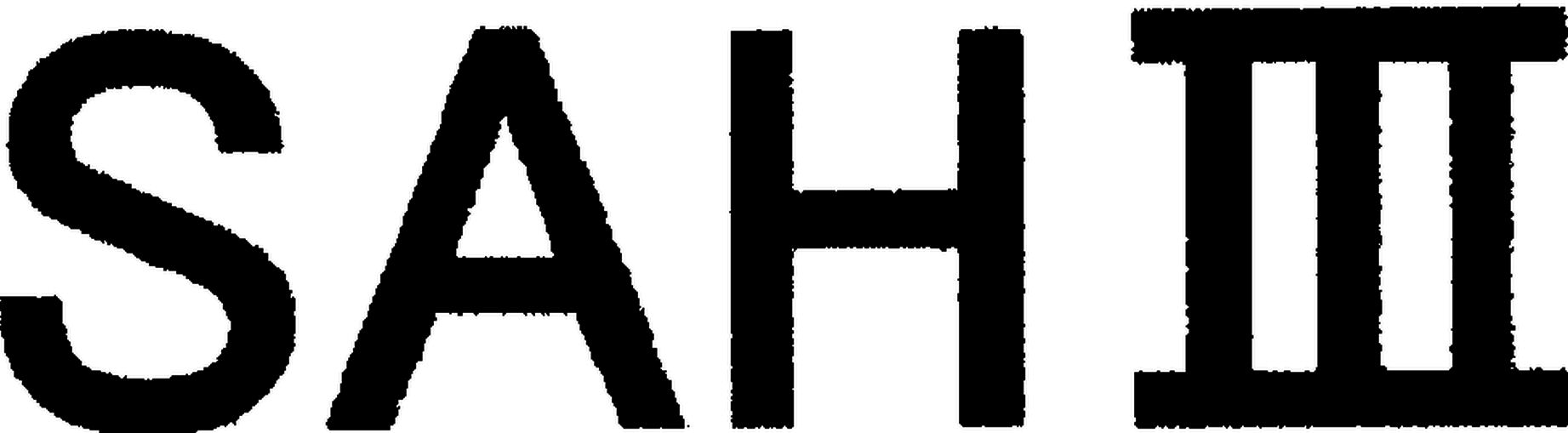 Trademark Logo SAH III