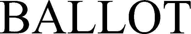Trademark Logo BALLOT