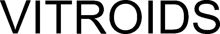 Trademark Logo VITROIDS