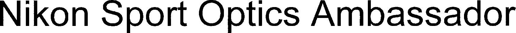 Trademark Logo NIKON SPORT OPTICS AMBASSADOR