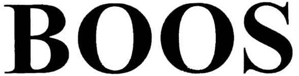 Trademark Logo BOOS