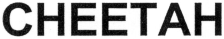 Trademark Logo CHEETAH