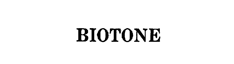 Trademark Logo BIOTONE