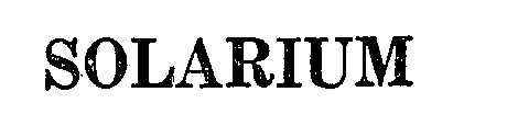 Trademark Logo SOLARIUM