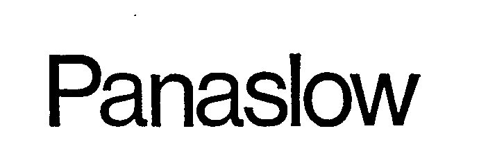 Trademark Logo PANASLOW