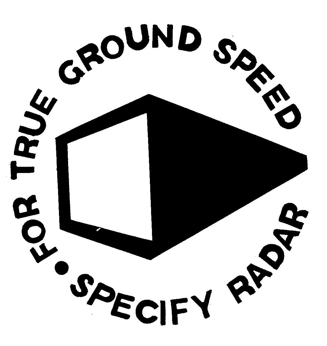 Trademark Logo FOR TRUE GROUND SPEED SPECIFY RADAR