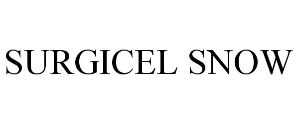 Trademark Logo SURGICEL SNOW