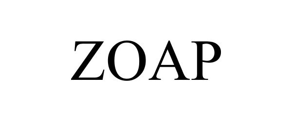 Trademark Logo ZOAP