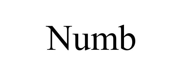Trademark Logo NUMB