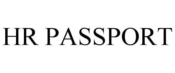 Trademark Logo HR PASSPORT