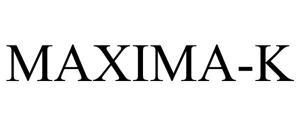 Trademark Logo MAXIMA-K