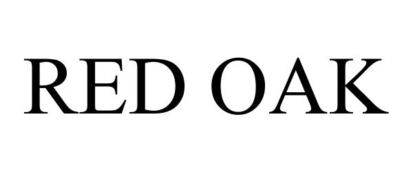 Trademark Logo RED OAK